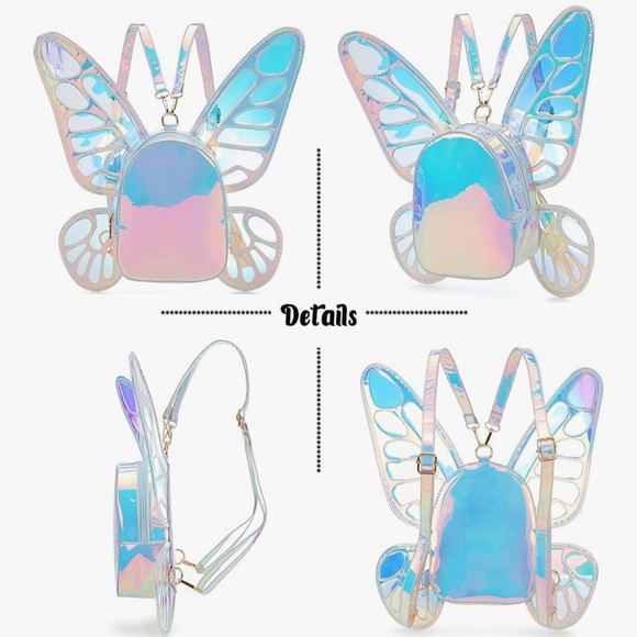 Iridescent Butterfly Wing Backpack - Picture 4 of 6
